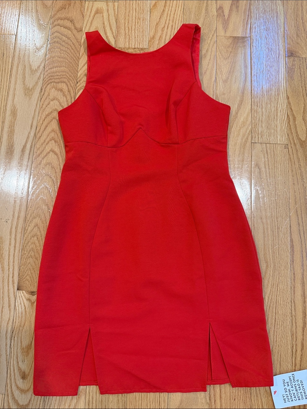 ASOS DESIGN Red Bodycon Mini Dress Sleeveless Size 6